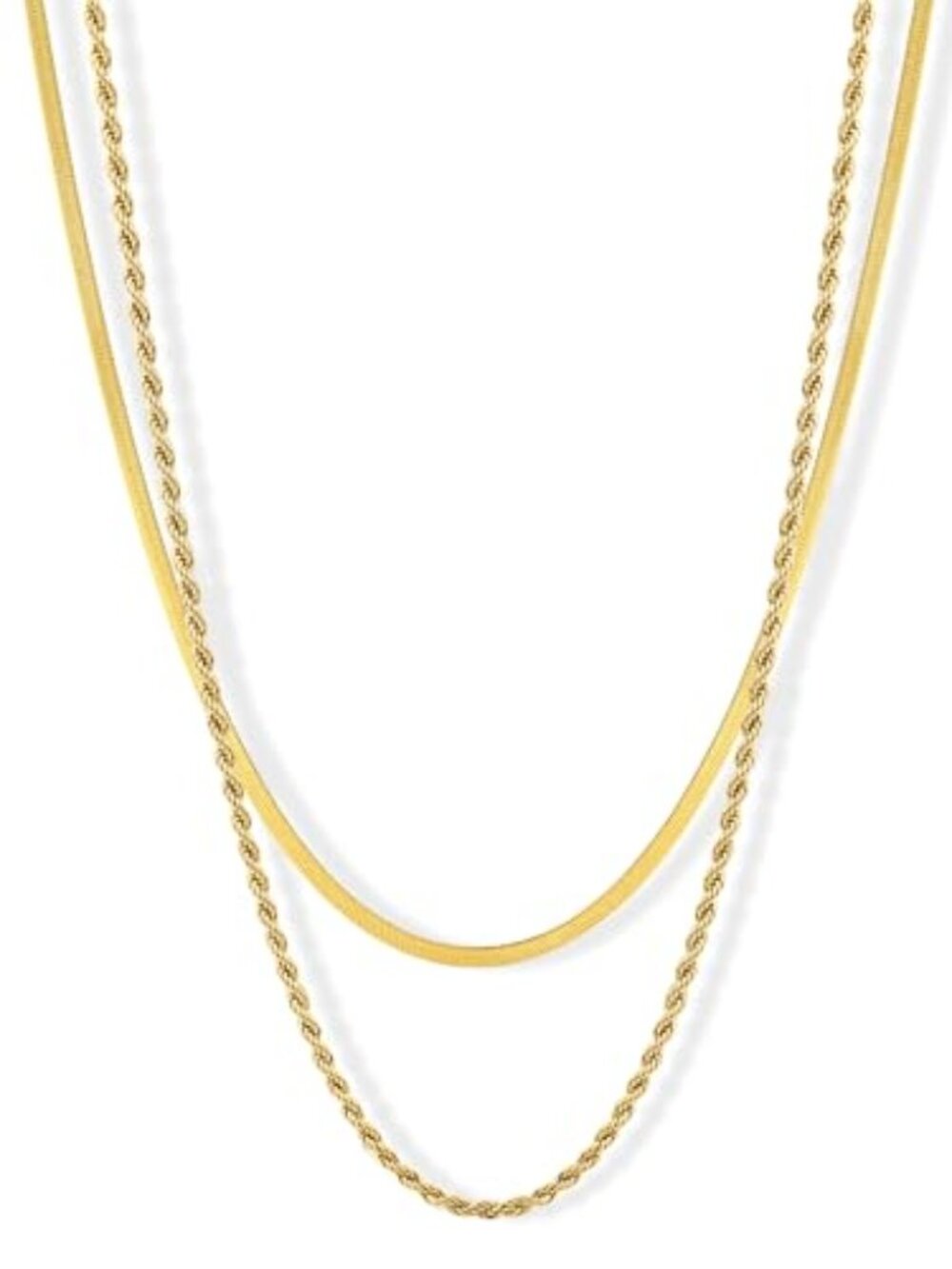 New - Waterproof Gold Necklace‎ Layered Necklaces for Women Non Tarnish